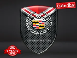 Cadillac Emblemas Silicona Auto Resistentes Alta Calidad Profesional